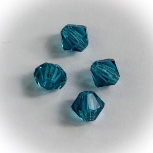 Preciosa 6mm bicone Indicolite, 20kpl