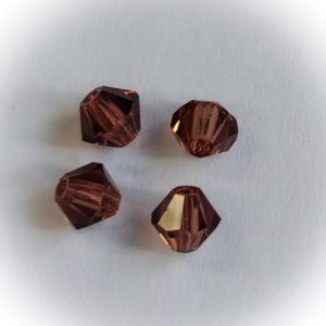 Preciosa 6mm bicone Light burgundy, 20kpl
