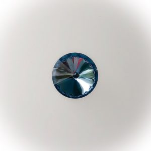 Lasi rivoli 14mm, Vaaleansininen