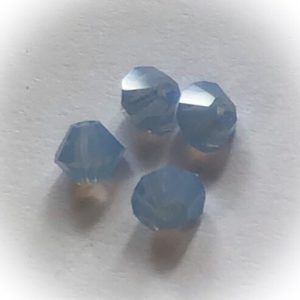 Preciosa 4mm bicone Light sapphire opal, 30kpl
