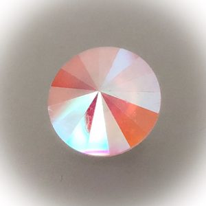 Swarovski rivoli 14mm, Powder rose AB