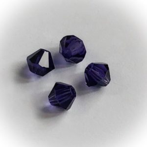 Preciosa 6mm bicone Deep tanzanite, 20kpl