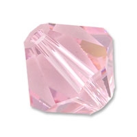 Swarovski 6mm bicone, Light rose