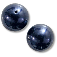 Swarovski pearl round 6mm Night blue, 20pcs
