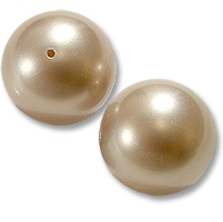 Swarovski helmi pyöreä 6mm Puuteroitu manteli, 20kpl