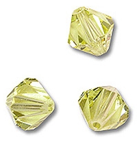 Swarovski 4mm bicone, Jonquil