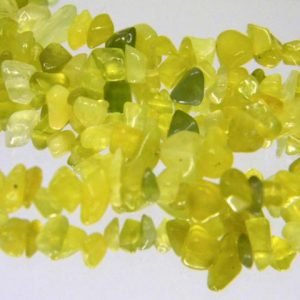 Oliven jade chips 5x8mm