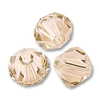 Swarovski 4mm bicone, Silk