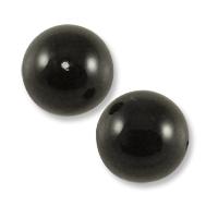 Swarovski puoliporatuhelmi 10mm Musta, 2kpl