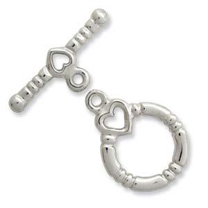 Hopeoitu salpalukko 14x13mm