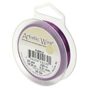 Artistic wire® kuparilanka 0.8 mm Violetti 13.7m