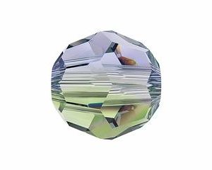 Swarovski 8mm pyöreä Provence lavender chrysolite blend, 2kpl