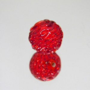 Glass bead filigree 14mm Red