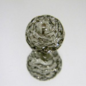 Glass bead filigree 14mm Black diamond