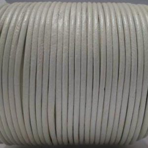 Nahkanauha 1.5mm valkoinen, 1m