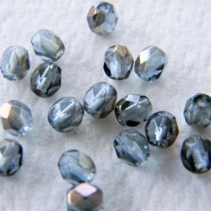 Pyöreä fasettihelmi 4mm Twilight montana, 50kpl