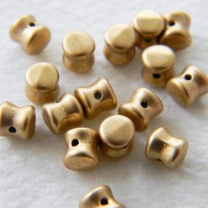 Pellet 4x6mm Matte gold
