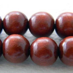 Puuhelmi pyöreä 12mm ruskea