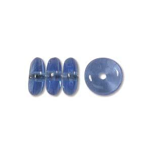 Lasi rondelli 6mm sapphire, 50kpl