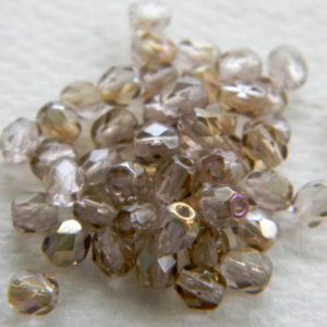 Pyöreä fasettihelmi 4mm Twilight light amethyst, 50kpl