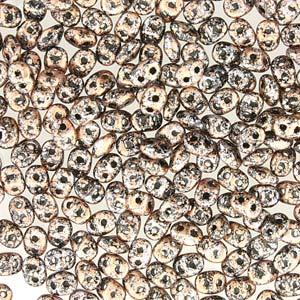 Superduo 2.5x5mm Tweedy light copper 12g