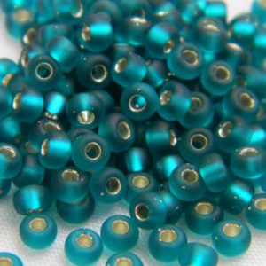 8.92425F - Matte silver lined teal, 10g
