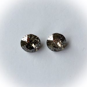 1088 Swarovski chaton SS39, 8mm Crystal silver patina