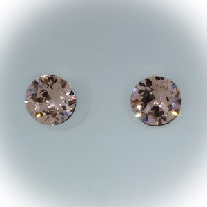 Rhodium plated 8mm, Swarovski Vintage rose