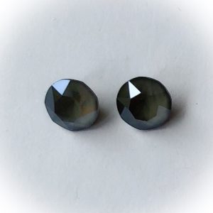 1088 Swarovski chaton SS39, 8mm Dark grey shiny