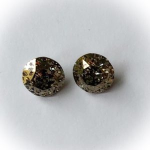 1088 Swarovski chaton SS39, 8mm Crystal gold patina