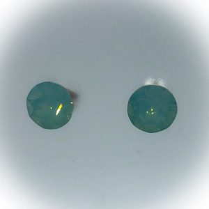 Rhodium plated 8mm, Swarovski Pacific opal