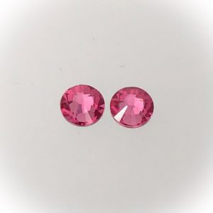Swarovski Xilon rose flatback, SS34, 7.2mm, Rose