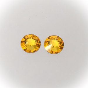 Swarovski Xilon rose flatback, SS34, 7.2mm, Sunflower
