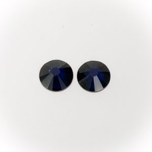 Swarovski Xilon rose flatback, SS34, 7.2mm, Dark indigo