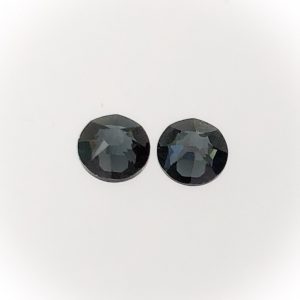 Swarovski Xilon rose flatback, SS34, 7.2mm, Graphite