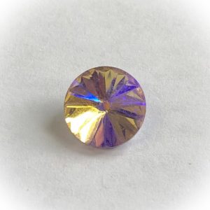 Lasi rivoli 10mm, Pearl pink AB