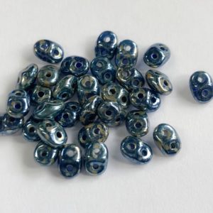 Superduo 2.5x5mm Cobalt rembrandt 10g