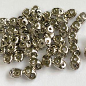 Superduo 2.5x5mm Nickel plated 5g