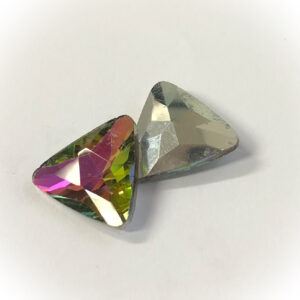 Viistehiottu kolmio lasi kapussi Vitrail medium, 18x19.5x6mm