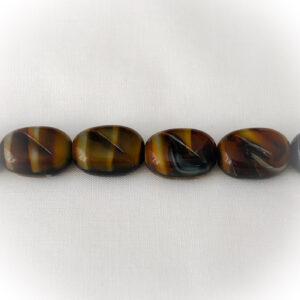 Ovaali Tsekki 14x8mm ruskea, 10kpl