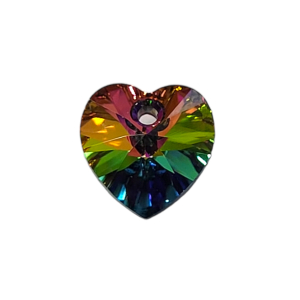 Swarovski heart 10.3x10mm, Crystal vitrail medium