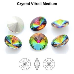 Kristalli rivoli 14mm, Crystal vitrail medium