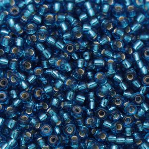 11.925- Silver lined capri blue