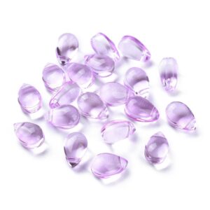 Lasi pisara 9x6mm violet, 12kpl
