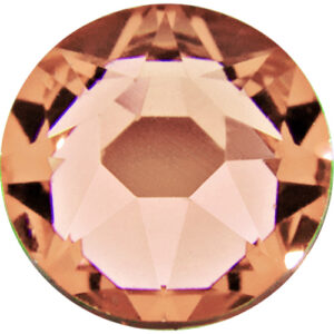 Swarovski Xilon rose flatback, SS34, 7.2mm, Light peach