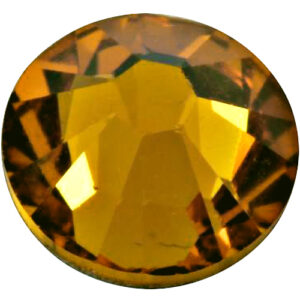 Swarovski Xilon rose flatback, SS34, 7.2mm, Topaz