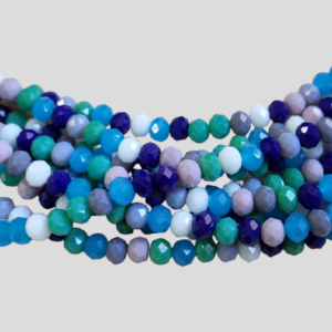 Faceted rondelle 8x6mm, 32pcs