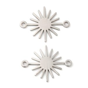 Ruostumaton teräs aurinko linkki 17x23x1mm