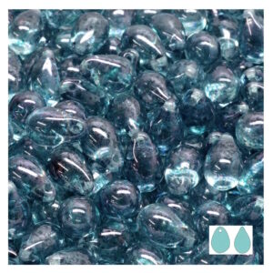 Preciosa lasi pisara 9x6mm blue luster, 12kpl