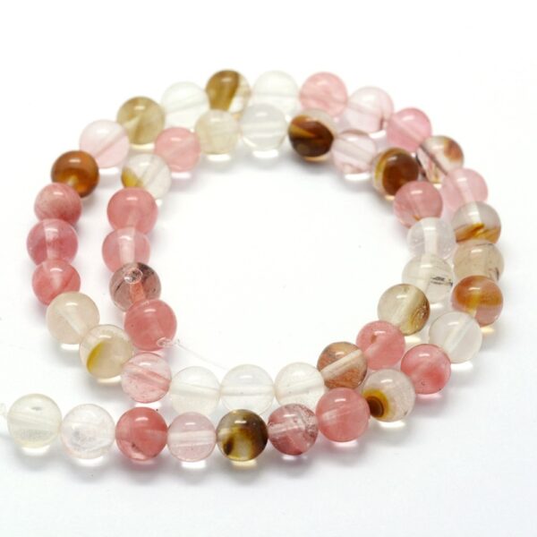 Cherry quartz  round 4mm